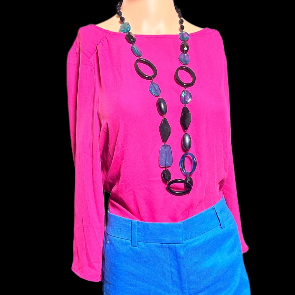 The Limited Pink Full Sleeve Relaxed Blouse